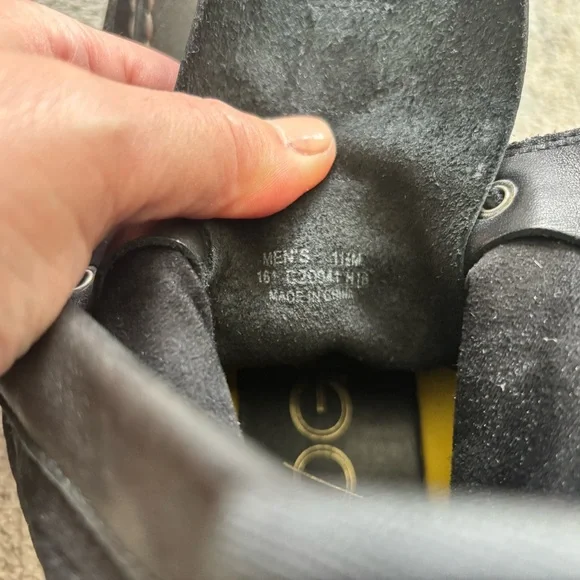 COLE HAAN Shoes Mens 11.5 Zerogrand Waterproof Tall Boots Shoes Black Classic - Picture 7 of 9